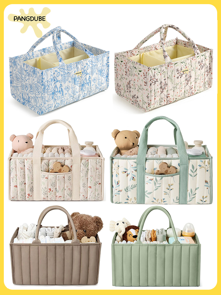 Baby Nursery Basket - PANGDUBE Diaper Stacker Organizer Baby Diaper