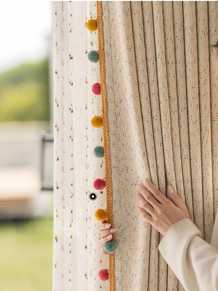 Baby Nursery Curtains - Colorful Lace Bean Curtains Bohemian Dopamine