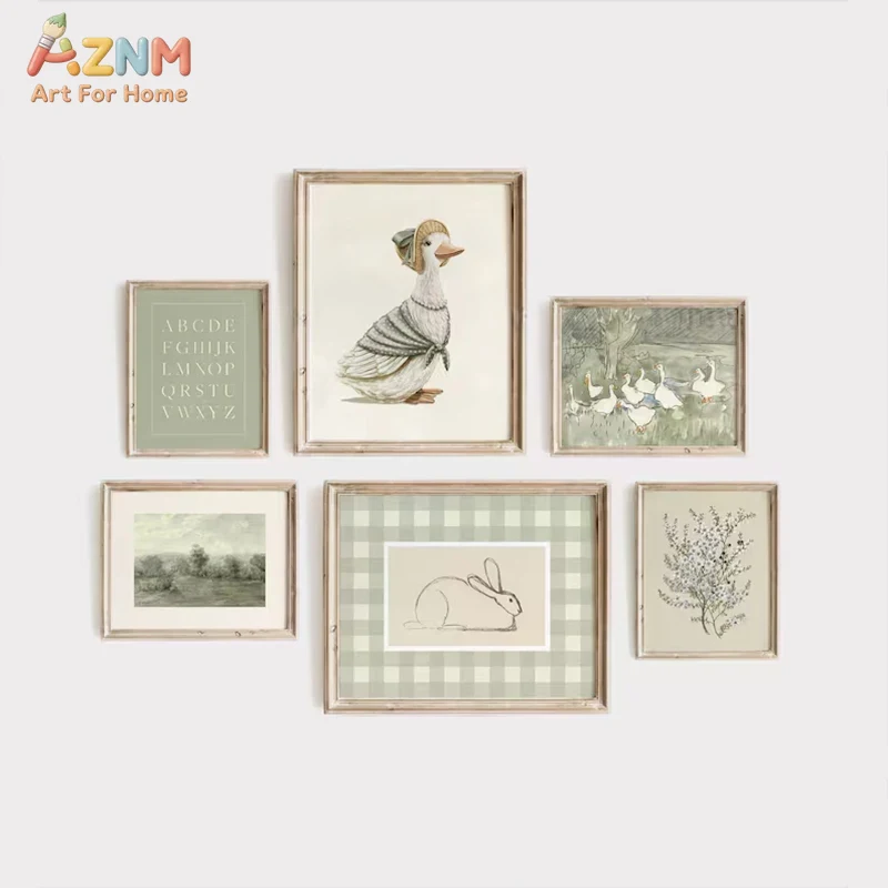 Baby Nursery Vintage - AZNM Vintage Peter Rabbit Jemima Puddle-Duck