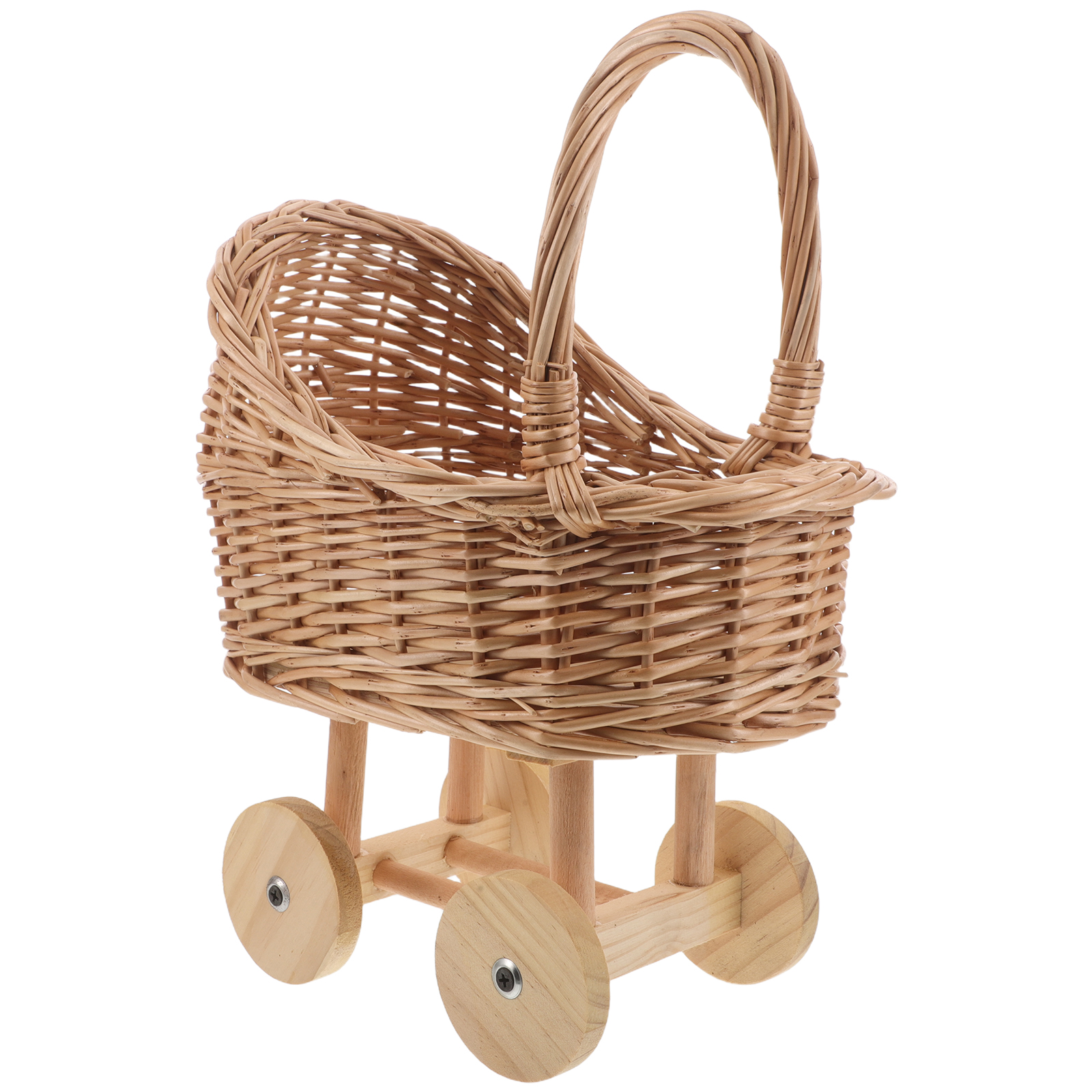 Vintage Rattan Miniature Pram  - Baby Nursery Vintage recension och pris