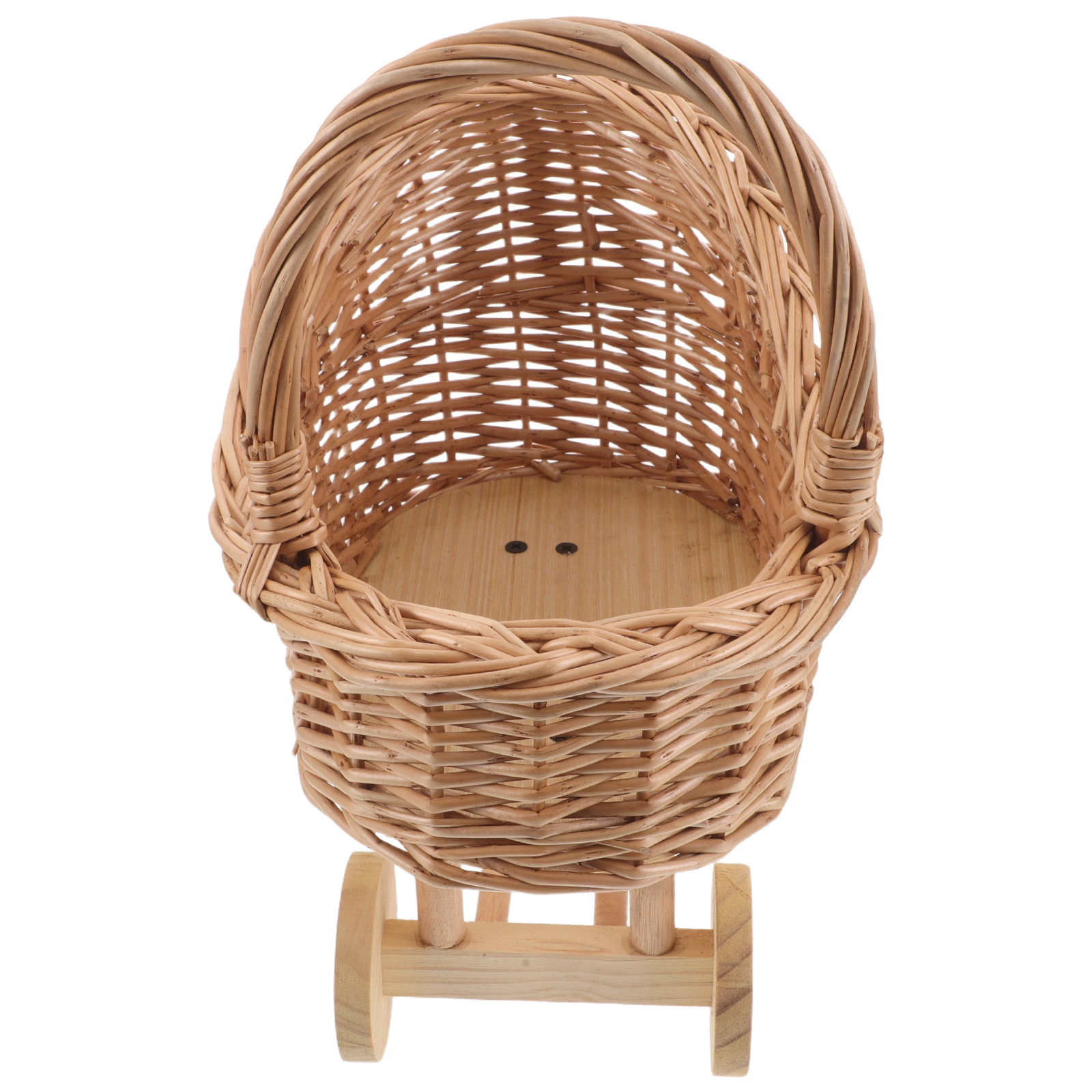 Vintage Rattan Miniature Pram  - Baby Nursery Vintage recension och pris