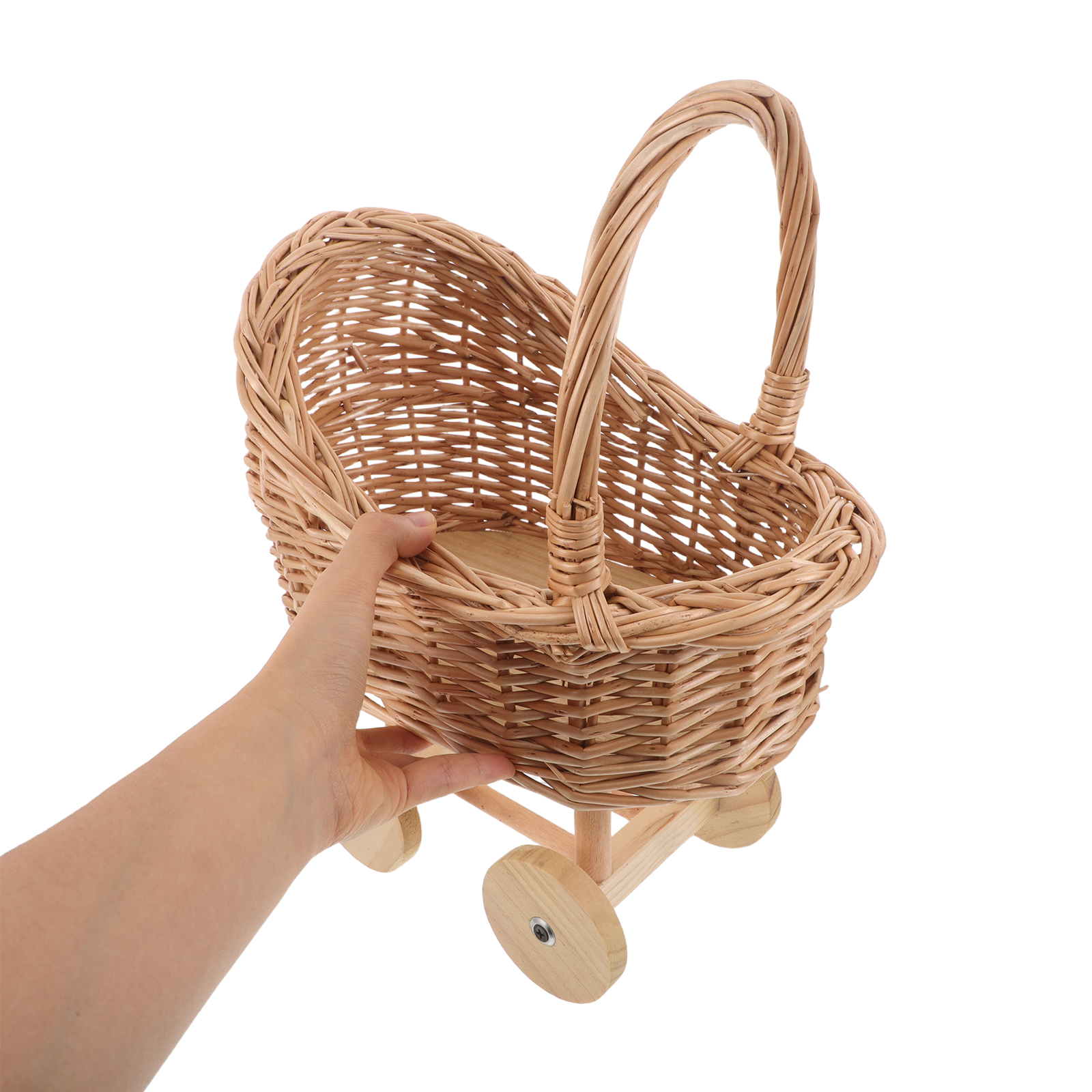 Vintage Rattan Miniature Pram  - Baby Nursery Vintage recension och pris
