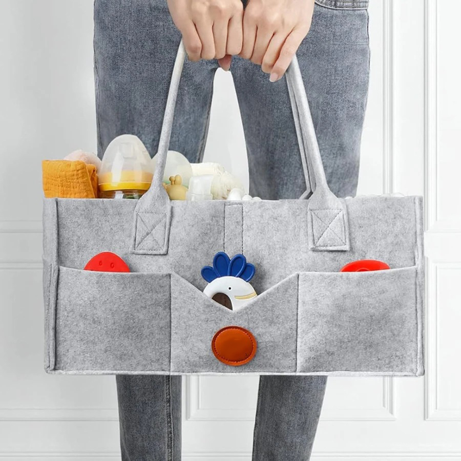 Children's Felt Diaper Storage - Baby Nursery Basket recension och pris