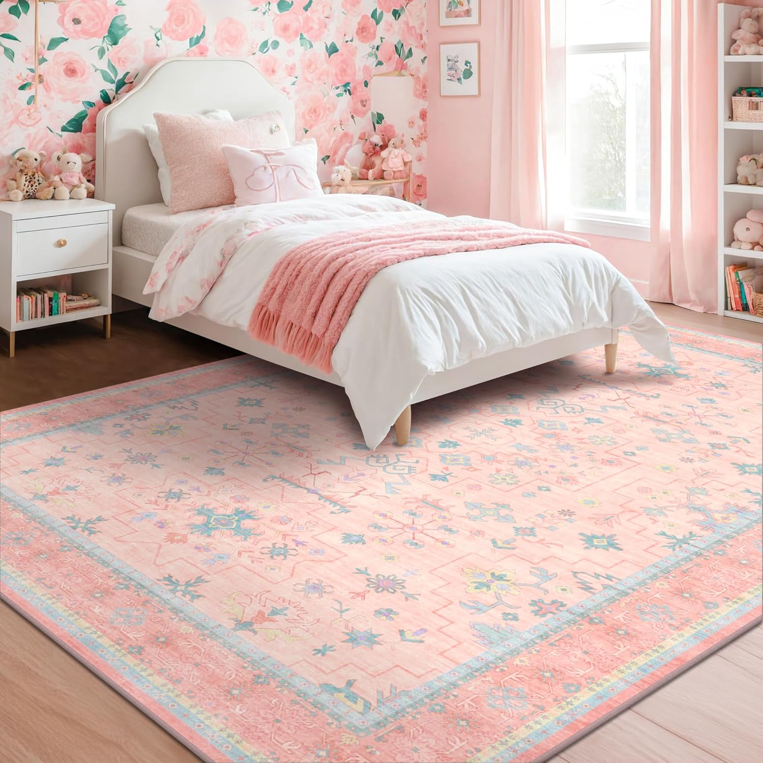 Pink Rugs for Bedroom Girls,Wa - Baby Nursery Vintage recension och pris