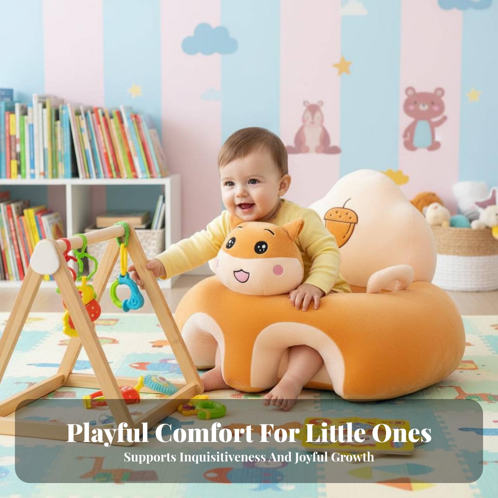 Crown-Shaped Baby Sofa Helps L - Baby Nursery Chair recension och pris