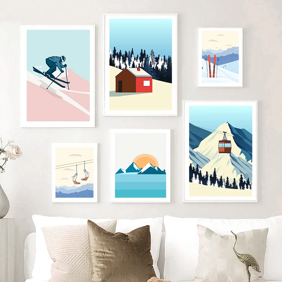 Vintage Minimalist Ski Snowboa - Baby Nursery Vintage recension och pris