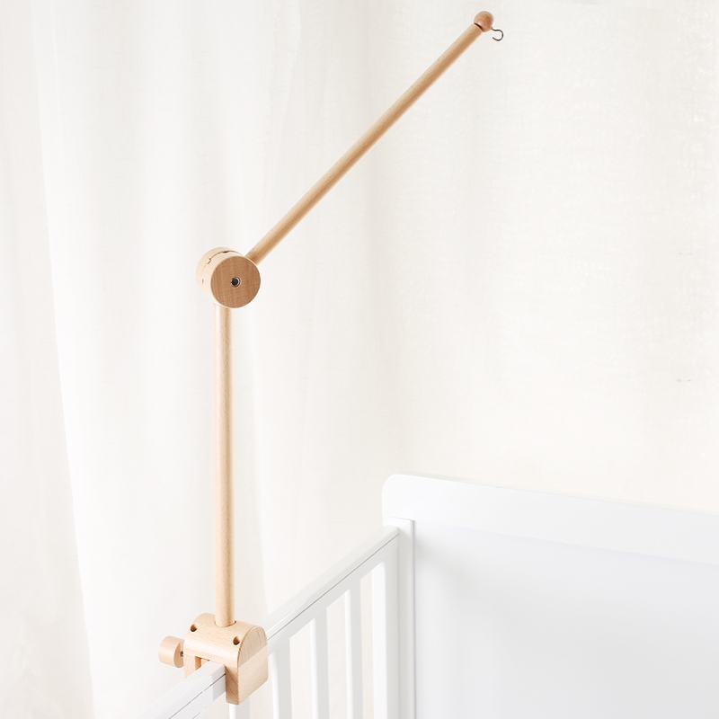 Baby Wooden Bed Bell Bracket M - Crib Mobile Musical recension och pris