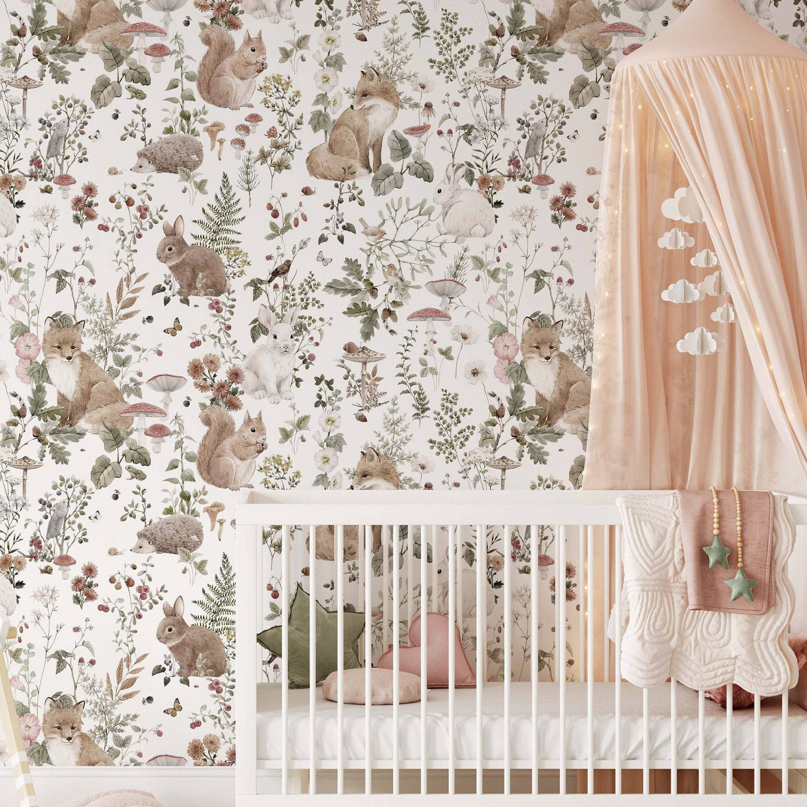 Forest Babies MuraL, Boys Nurs - Baby Nursery Vintage recension och pris