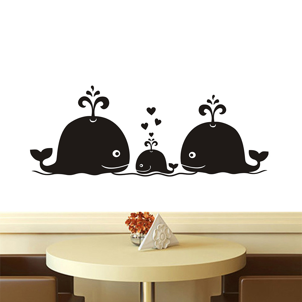 New Cute Whale Hearts Family W - Baby Nursery Vintage recension och pris