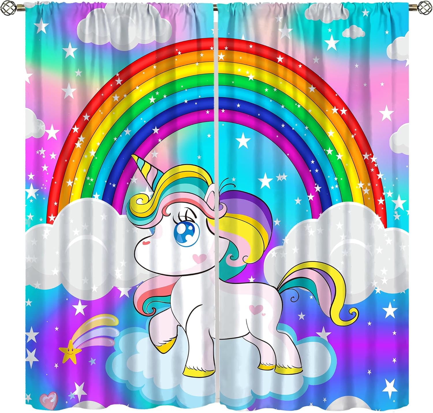 Unicorn Curtains, Fantasy Clou - Baby Nursery Youtube recension och pris