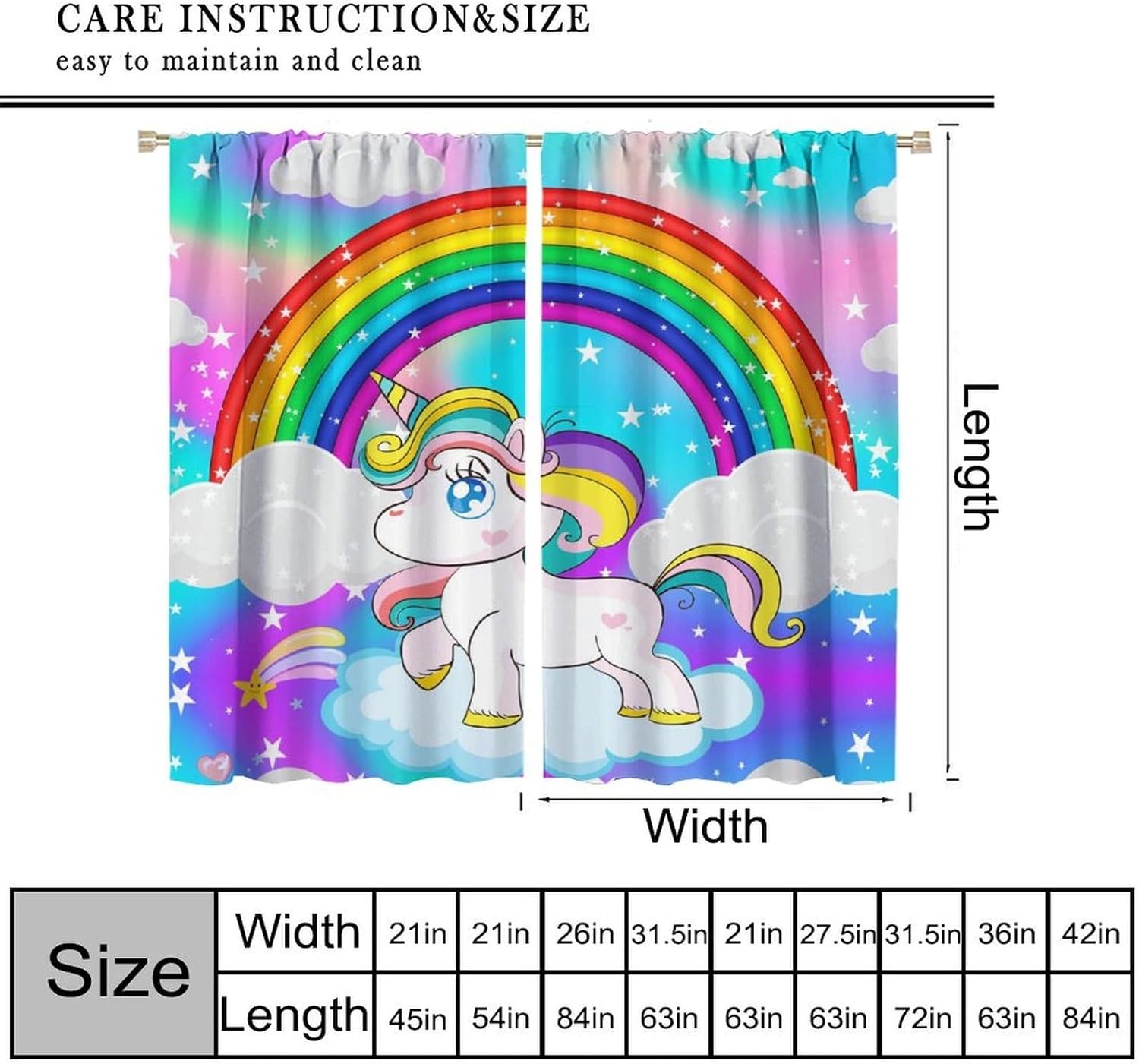 Unicorn Curtains, Fantasy Clou - Baby Nursery Youtube recension och pris
