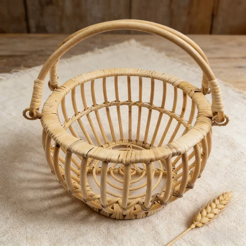 Infant Posing Bed Retro Rattan - Baby Nursery Chair recension och pris