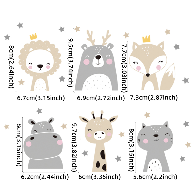 6pcs/set Boho Color Cute Smile - Baby Nursery Kit recension och pris