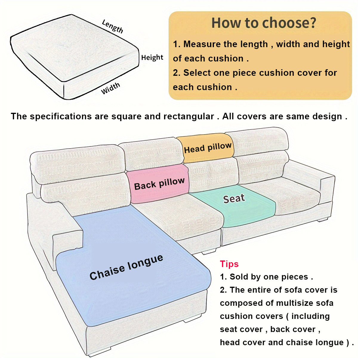 Thicken Sofa Seat Cushion Cove - Baby Nursery Chair recension och pris