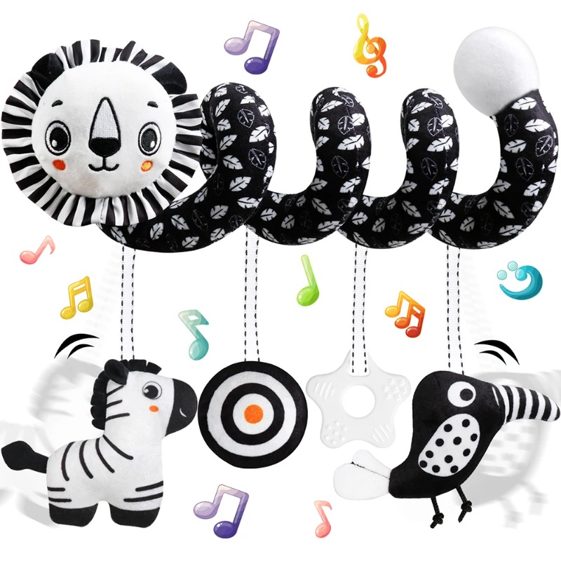 Baby Carseat Toy Black & White - Crib Mobile Musical recension och pris