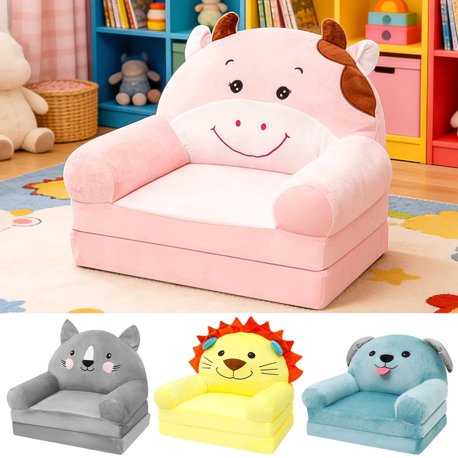 Foldable Kids Sofa Baby Seat C - Baby Nursery Chair recension och pris