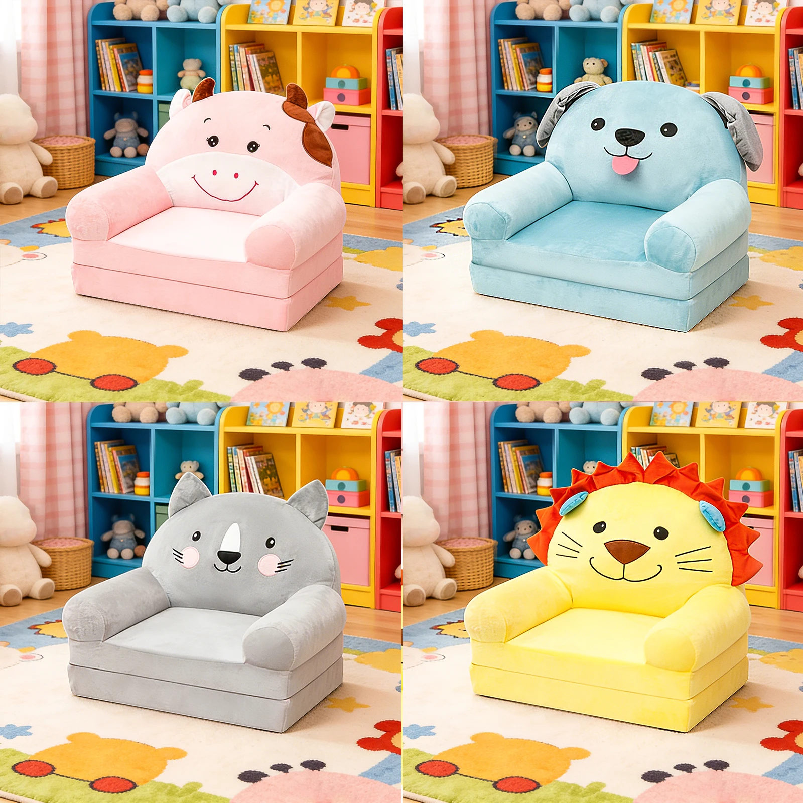 Foldable Kids Sofa Baby Seat C - Baby Nursery Chair recension och pris