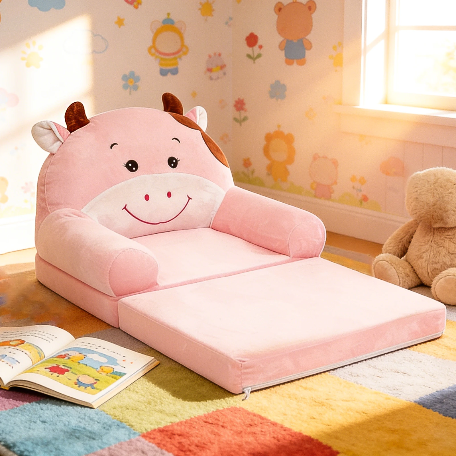 Foldable Kids Sofa Baby Seat C - Baby Nursery Chair recension och pris