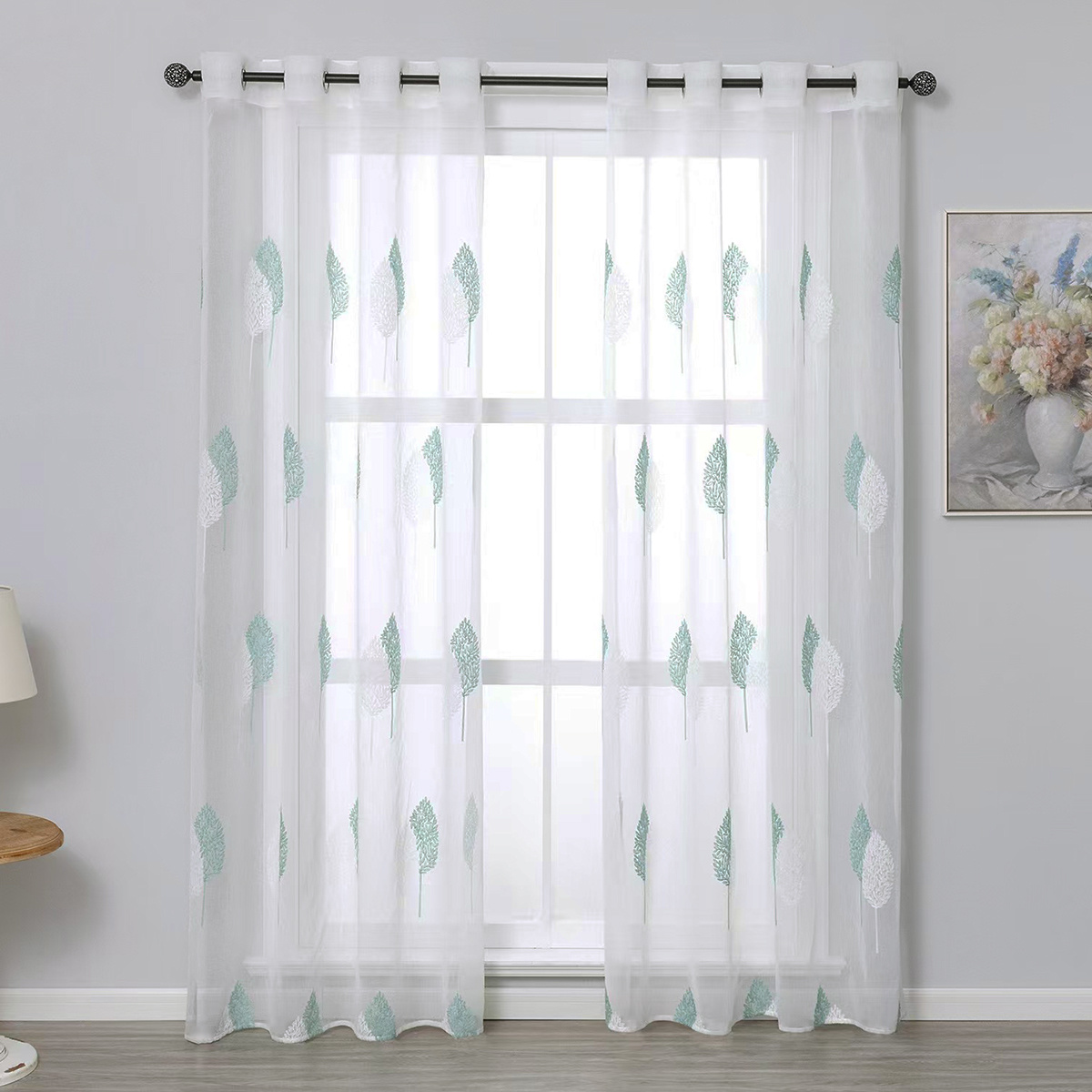 Dark Green Modern Nordic Gromm - Baby Nursery Curtains recension och pris