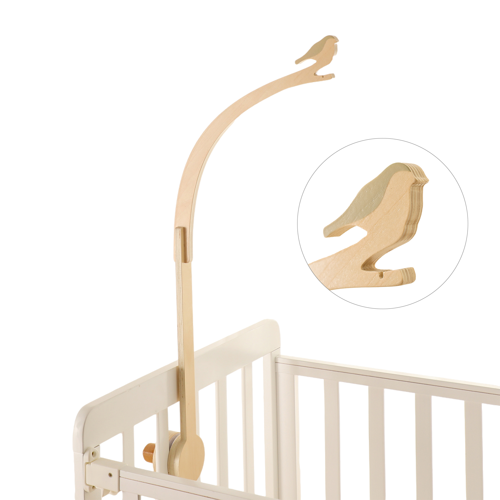 Baby Wooden Little Birdie Bed  - Crib Mobile Musical recension och pris