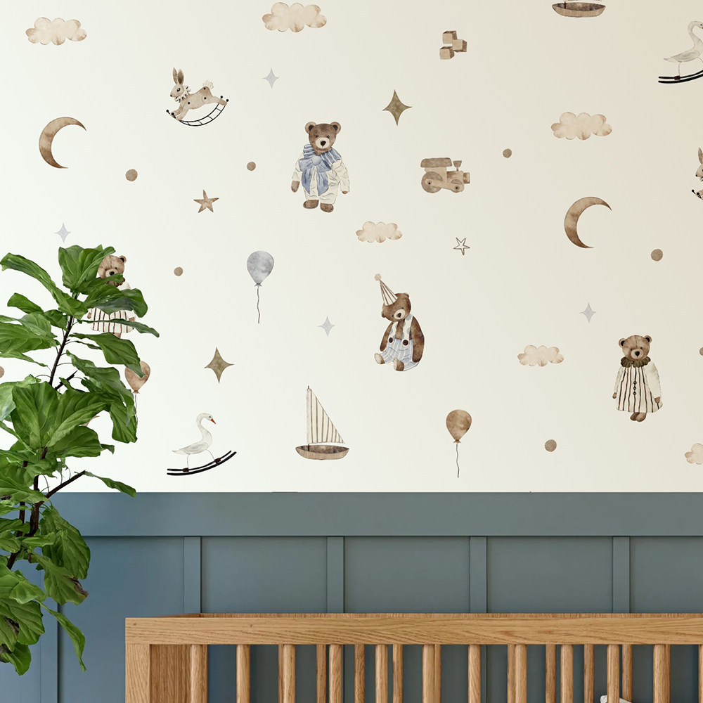 Boho Wall Stickers Vintage Cut - Baby Nursery Vintage recension och pris