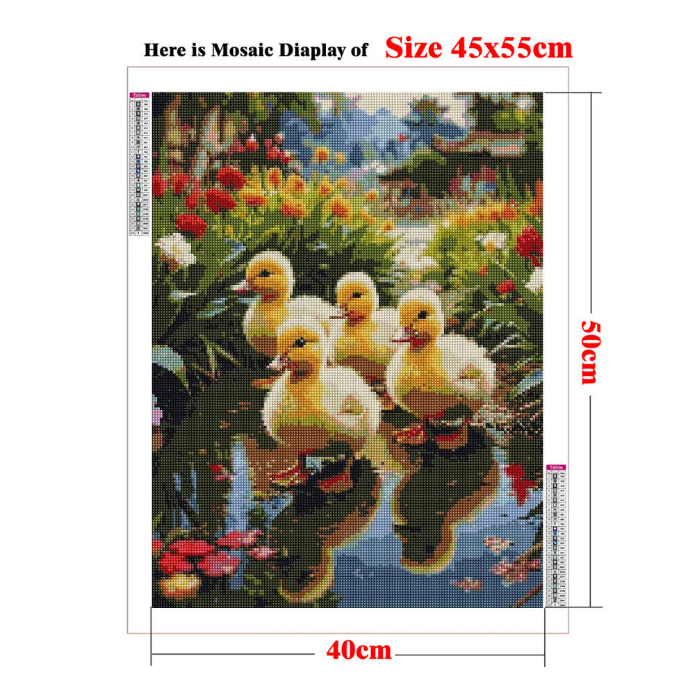 Yellow Duckling Diamond Art Ki - Baby Nursery Kit recension och pris