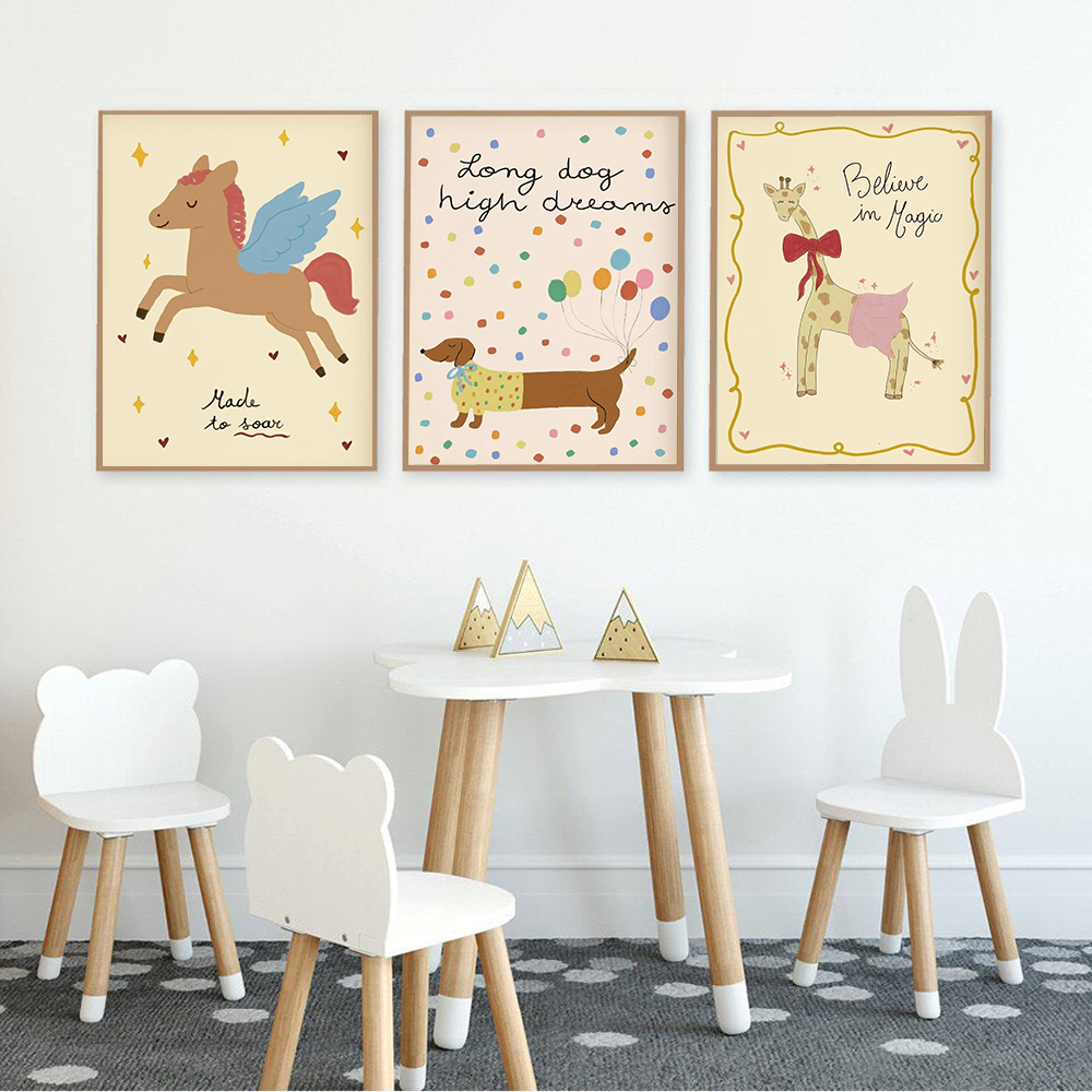 Vintage Rocking Horse Giraffe  - Baby Nursery Vintage recension och pris