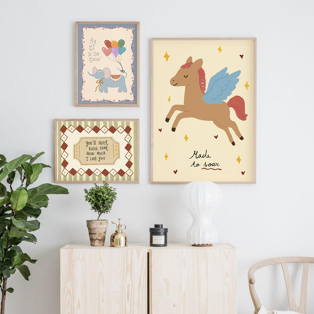 Vintage Rocking Horse Giraffe  - Baby Nursery Vintage recension och pris