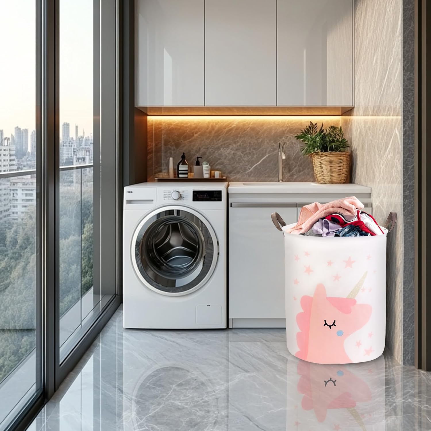 Kids Laundry Basket for Girls  - Baby Nursery Basket recension och pris