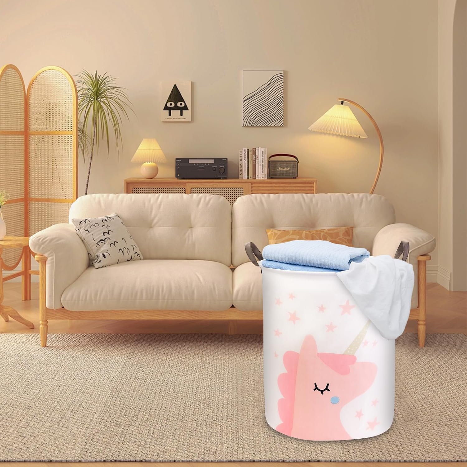 Kids Laundry Basket for Girls  - Baby Nursery Basket recension och pris