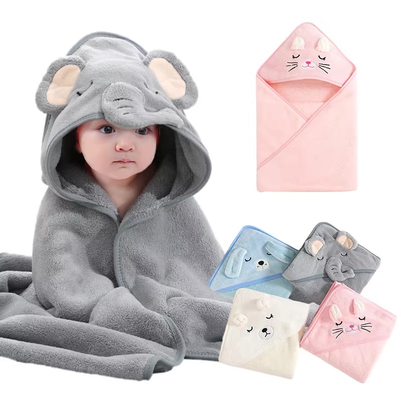 Cartoon Baby Bath Towels Soft  - Baby Nursery Items recension och pris
