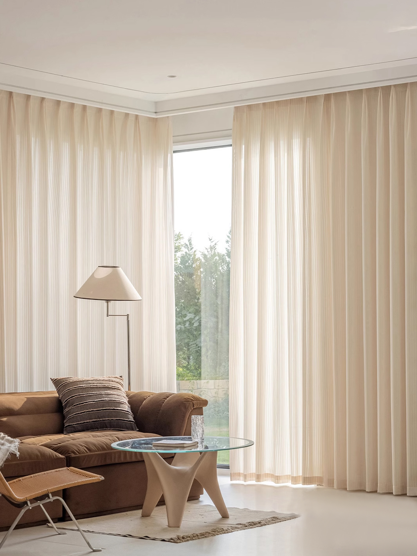 Milk Tea-colored Mirror Veil C - Baby Nursery Curtains recension och pris