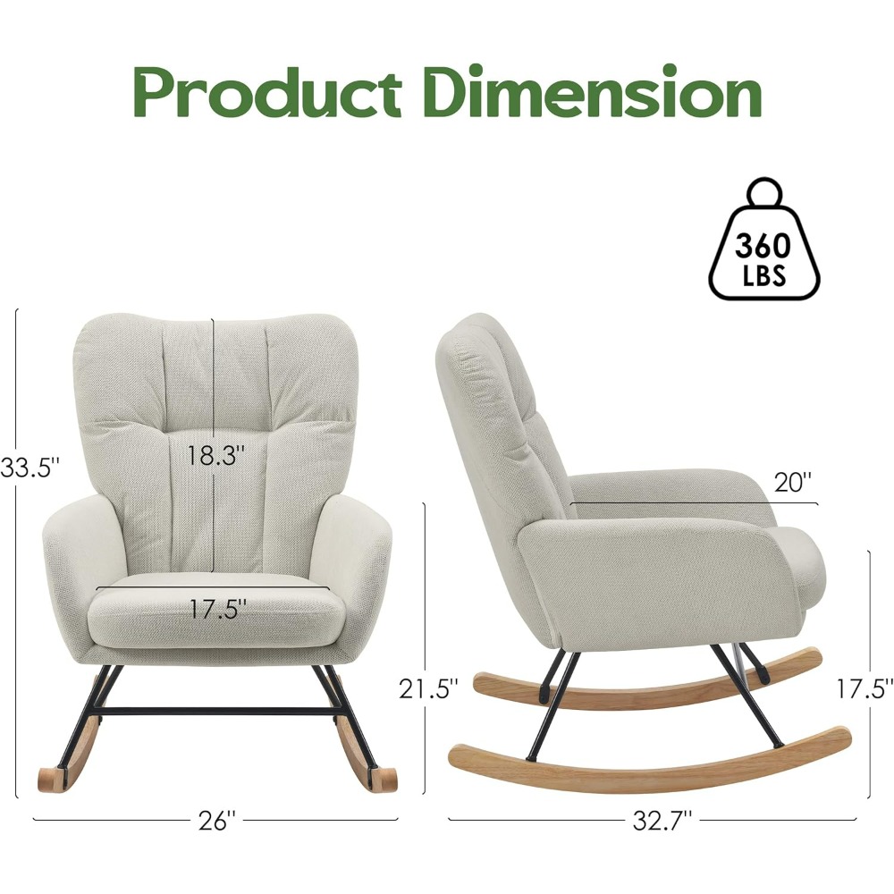 Rocking Chair Nursery, Teddy B - Baby Nursery Chair recension och pris