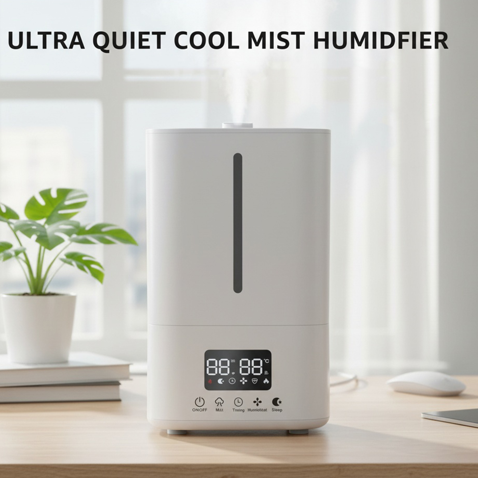 5L Cool Mist Humidifier W/ Air - Baby Nursery Air Purifier recension och pris