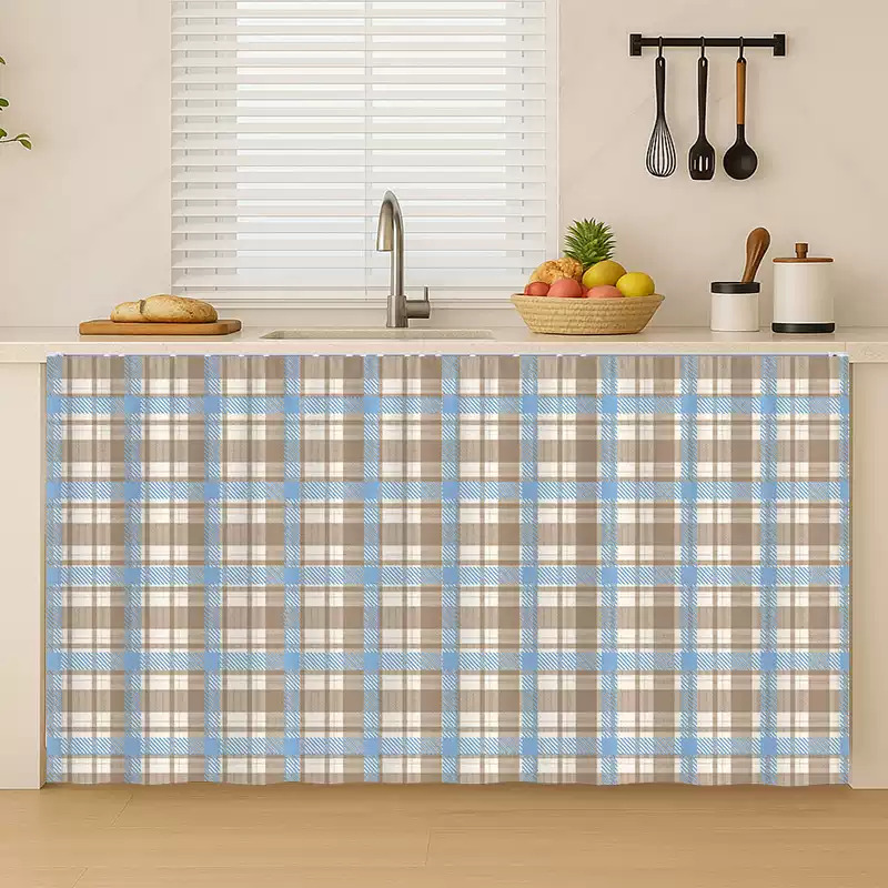 VIKAMA Cream Plaid Velcro Cove - Baby Nursery Curtains recension och pris