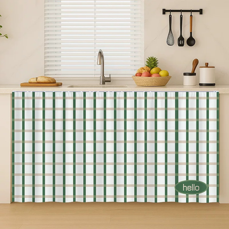 VIKAMA Cream Plaid Velcro Cove - Baby Nursery Curtains recension och pris