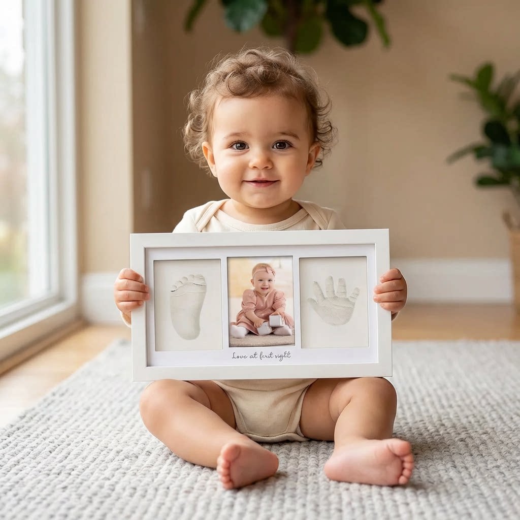 Baby Handprint Footprint Clay  - Baby Nursery Kit recension och pris