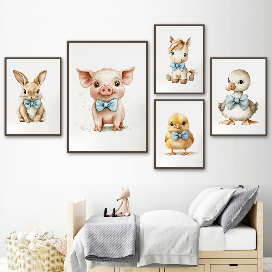 Cute Animal Nursery Printed Zo - Baby Zoo Nursery recension och pris