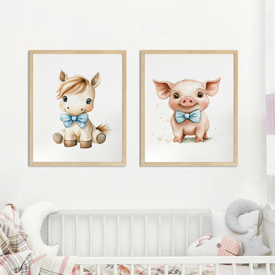 Cute Animal Nursery Printed Zo - Baby Zoo Nursery recension och pris
