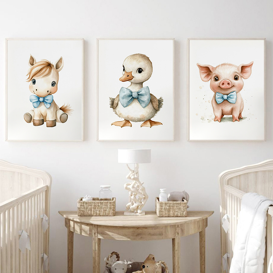 Cute Animal Nursery Printed Zo - Baby Zoo Nursery recension och pris
