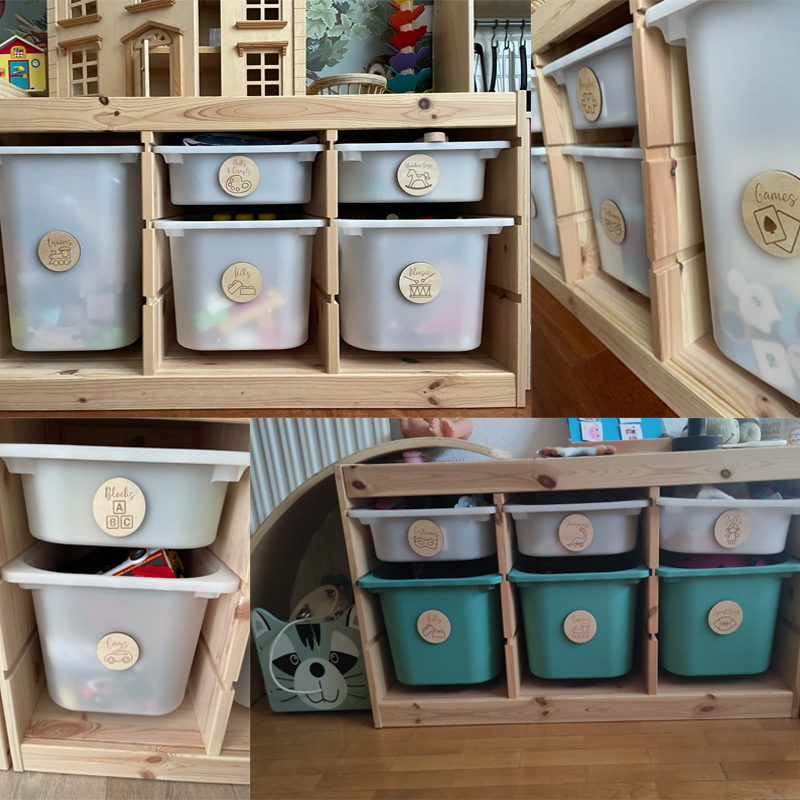 Wooden Storage Tags  Nursery D - Baby Nursery Items recension och pris