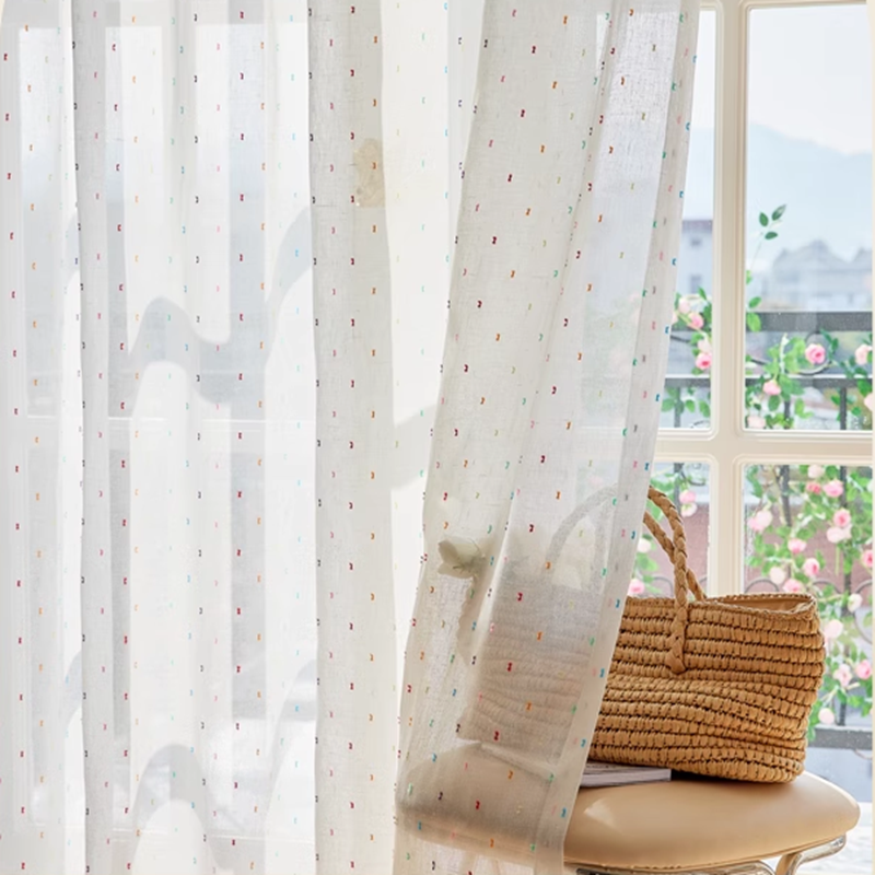 Modern Simple colorful tulle c - Baby Nursery Curtains recension och pris