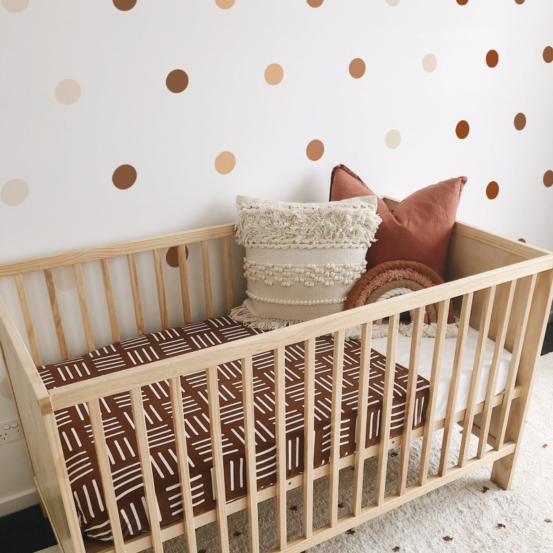 Creative Boho Polka Dot Wall S - Baby Nursery Vintage recension och pris