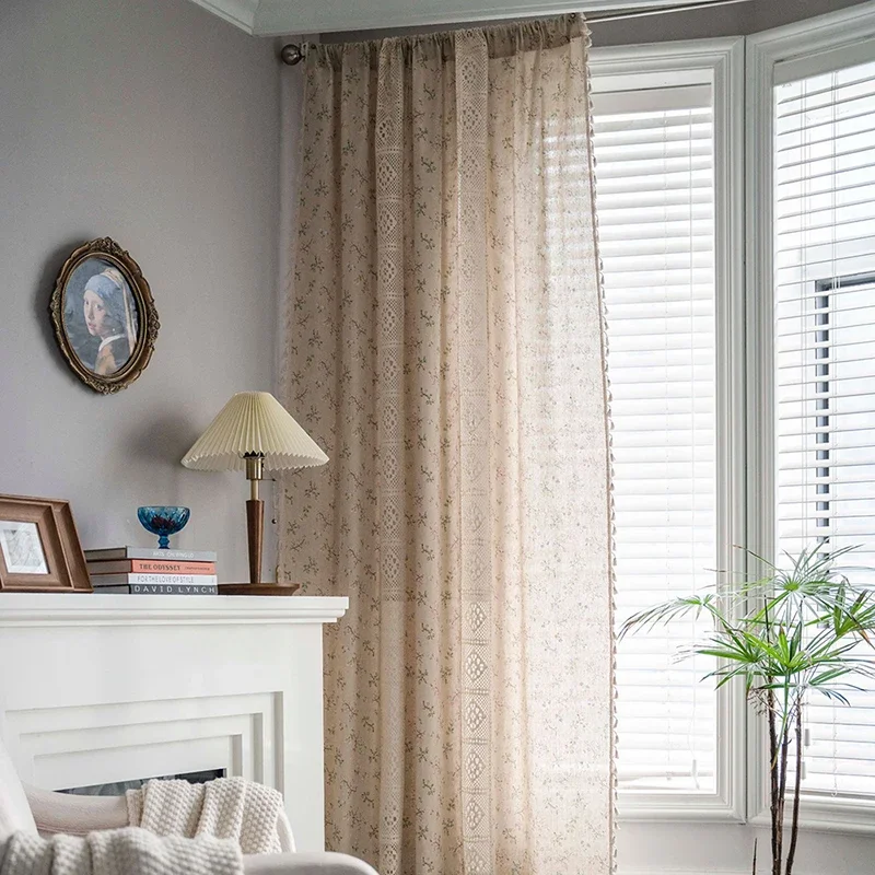 Boho Floral Semi-Blackout Wind - Baby Nursery Curtains recension och pris