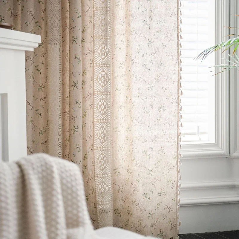 Boho Floral Semi-Blackout Wind - Baby Nursery Curtains recension och pris