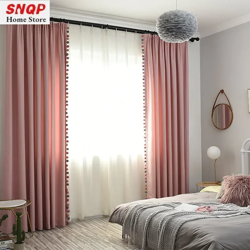 Pink Blackout Curtains for Liv - Baby Nursery Curtains recension och pris