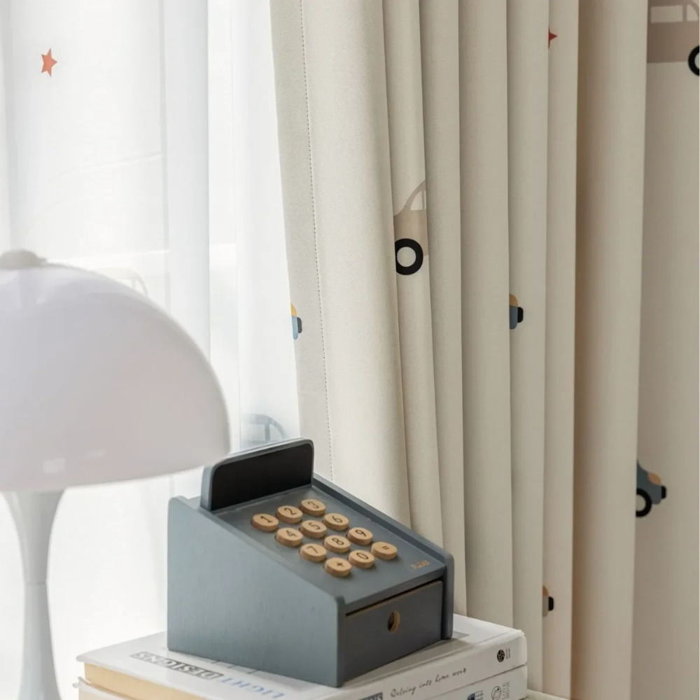 Modern Children's Room Cartoon - Baby Nursery Curtains recension och pris