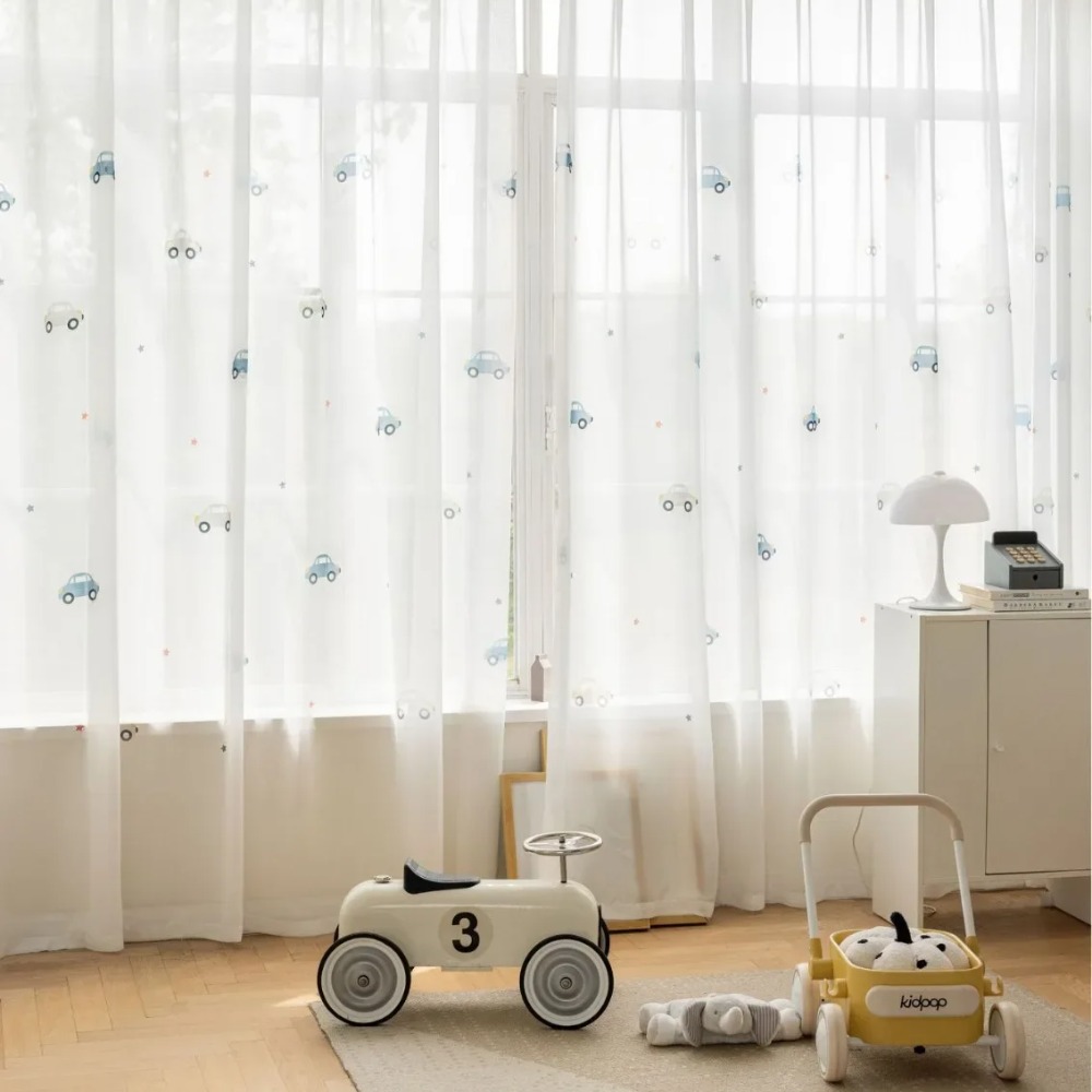Modern Children's Room Cartoon - Baby Nursery Curtains recension och pris