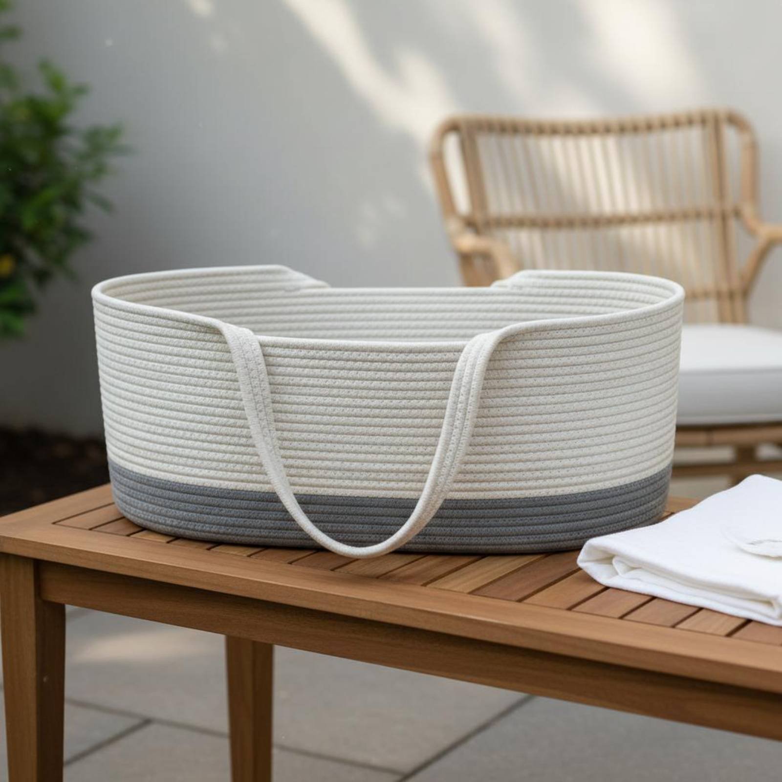 Cotton Rope Baby Crib Multi-Us - Baby Nursery Basket recension och pris