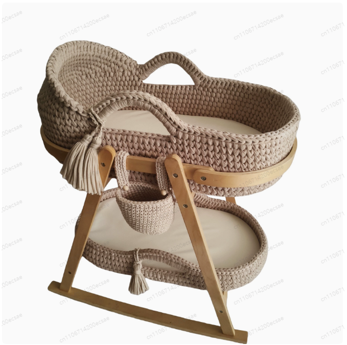 2025 Baby Cradle Handwoven Bei - Baby Nursery Basket recension och pris